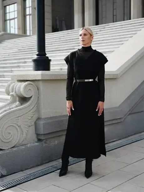 Платье из трикотажа джерси