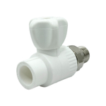 Кран шаровой прямой радиаторный полипропиленовый TEBO 20x1/2"