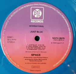 Винтажная виниловая пластинка LP Space Just Blue (UK 1979)