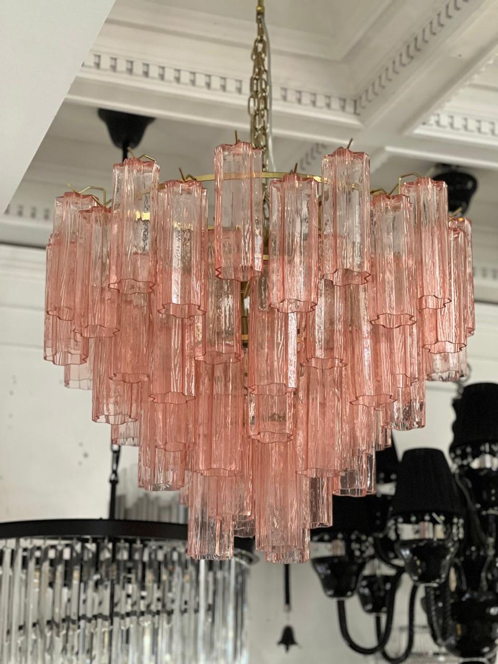 Люстра OWD2093-D75 gold/pink