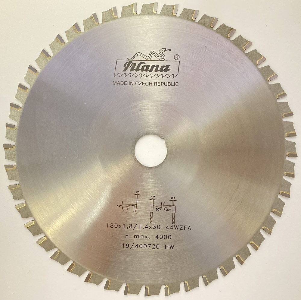 Пила дисковая TCT "Pilana" 180x1.8/1.4x20 z44 64 WZ/FA