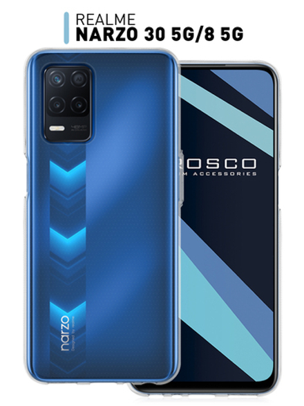 Чехол ROSCO для realme Narzo 30 5G;realme 8 5G оптом (арт. RM-NRZ30(5G)-TPU-TRANSPARENT)