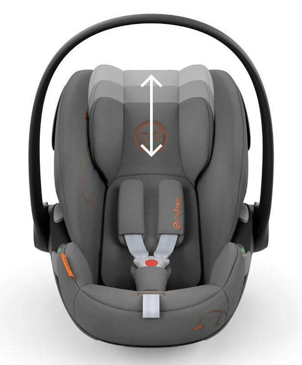 Коляска Cybex Priam IV Rosegold complete и автокресло Cloud G i-Size Lava Grey 3 в 1 Off White
