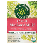 Traditional Medicinals, Organic Mother's Milk®, оригинальный продукт с фенхелем и пажитником, без кофеина, 16 чайных пакетиков в упаковке, 28 г (0,99 унции)