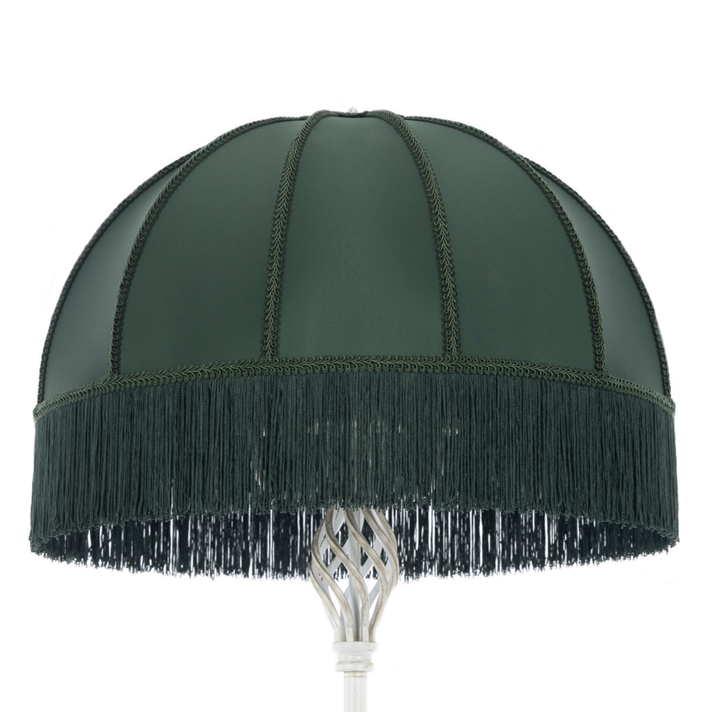 Citilux Базель CL407922T Торшер патина со столиком и зелёным абажуром