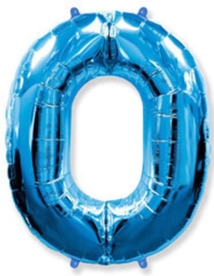 Ф ЦИФРА 0  40" Синий
