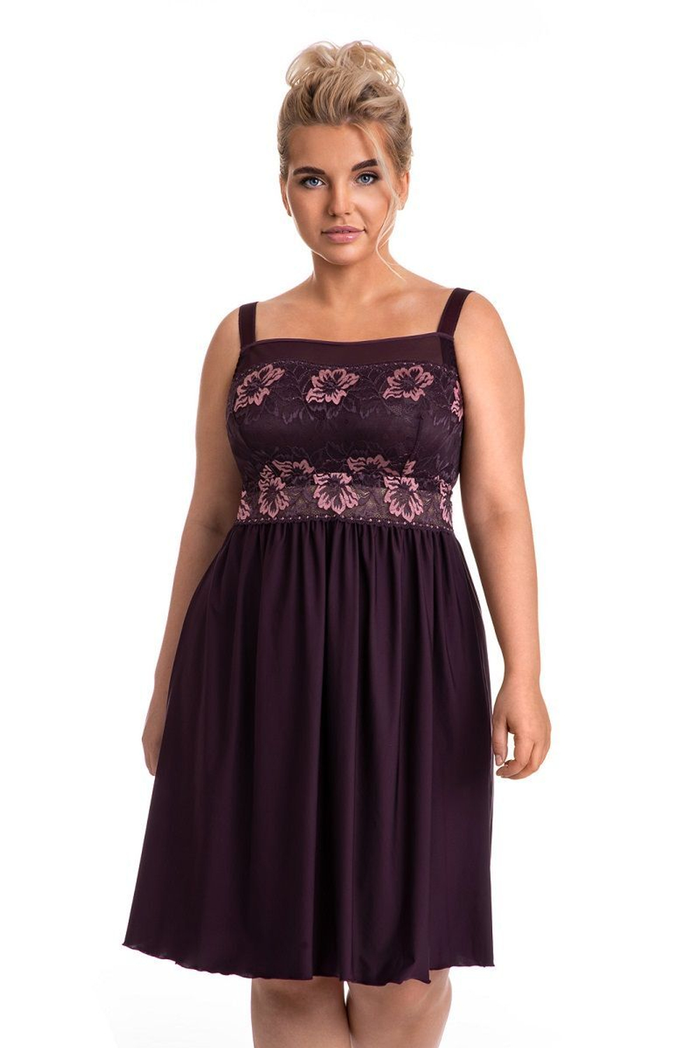 Сорочка Tjami с кружевным лифом (Размер: 6X) (Цвет: молочный)