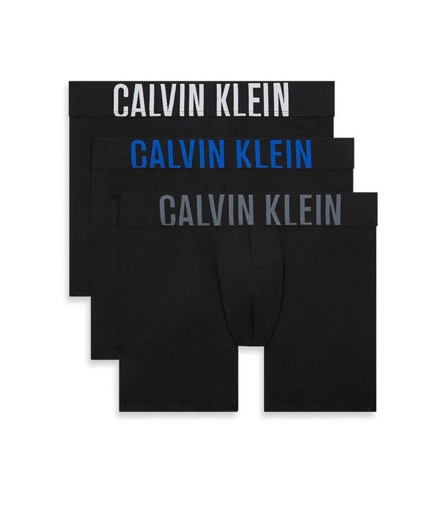 Мужские спортивные боксеры Calvin Klein Trunk Intense Power 3P - black/white/grey/blue