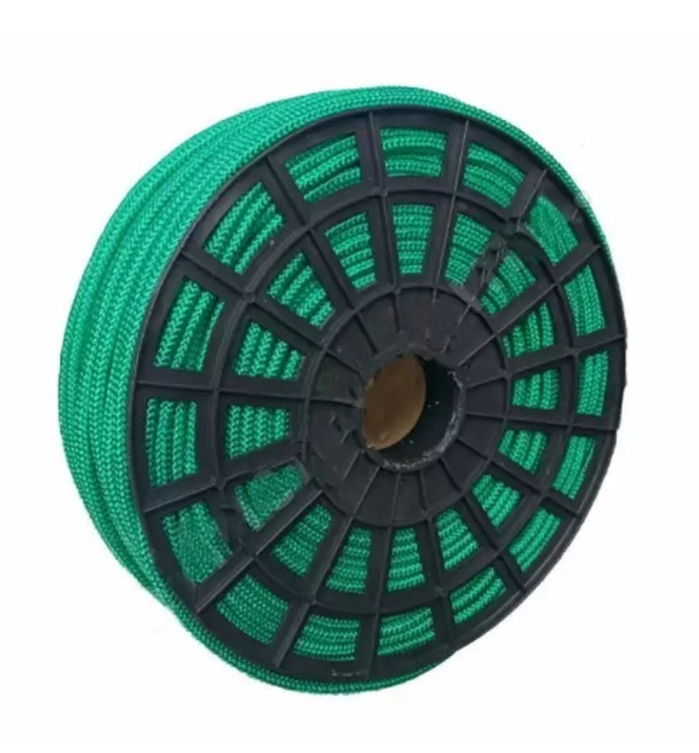 Веревка якорная п/п 5мм, 120кг, зеленая (1 м)