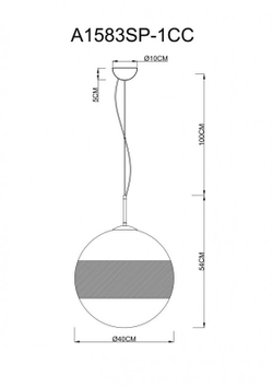 Подвесной светильник Arte Lamp A1583SP-1CC