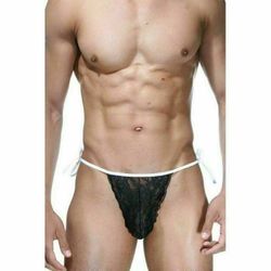 Мужские трусы танга черные кружевные La Blinque LB15295