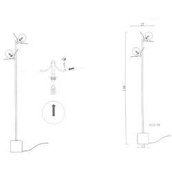 Торшер Light of MATISSE FL 3 Multicolored
