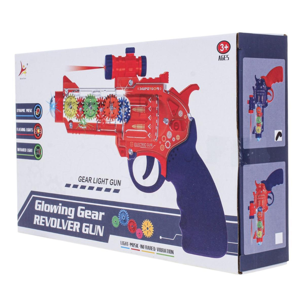 Пистолет на батарейках, коробка 3327-12A