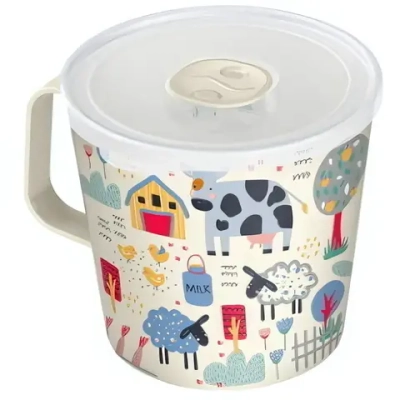 Контейнер-кружка 0,75л «IZI-GO» с крышкой (светло-бежевый) 221145425/01