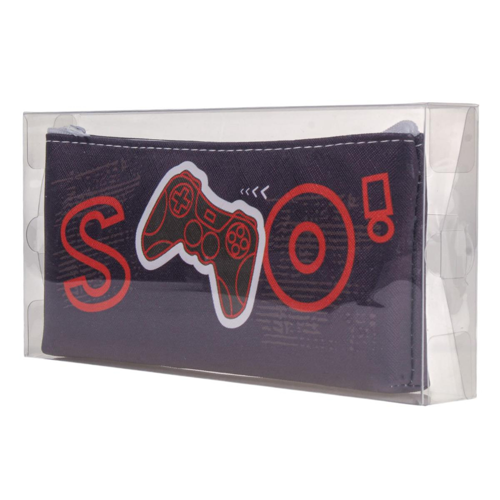 Пенал-косметичка "Джойстик" синий с оранжевым