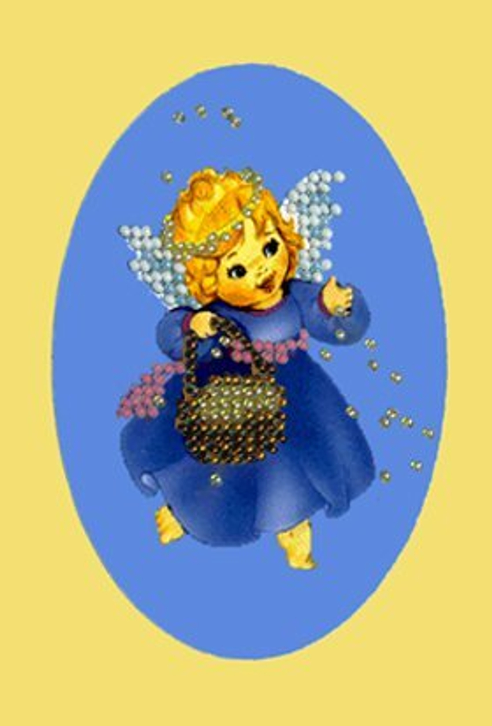 Тема: Разное, мифы, детское¶Техника: Вышивание бисером¶Размер: 11 х 15см (окошко-овал: 7,5 х 11,5 см