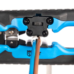 Стриппер автоматический с окном для сброса изоляции функцией продольной разделки проводов и модулем резки "CutPro" КВТ 89424