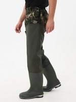 Сапоги ПВХ трехкомпонентные Kaury Speci.all 189Р "Рыбацкие", винитол (Олива/белый/черный)