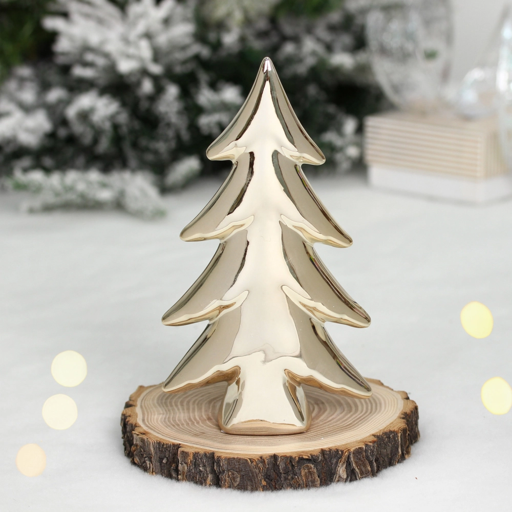 Украшение новогоднее GLOSS «Шикарная елка» 11*4*18 см, Золото