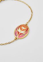 Браслет Qarlygash & Qyzgaldaq GOLD RED STEEL