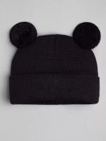 Шапка детская осенняя с помпонами