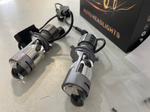 Светодиодные (H4, белый и желтый) лампы Lenses AHL H4 6000lm 30W, линзы (AK82, серебристая) 0.6 кг 20х14х6