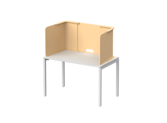 Трехсторонняя кабина-экран трапецевидной формы 76х60х55