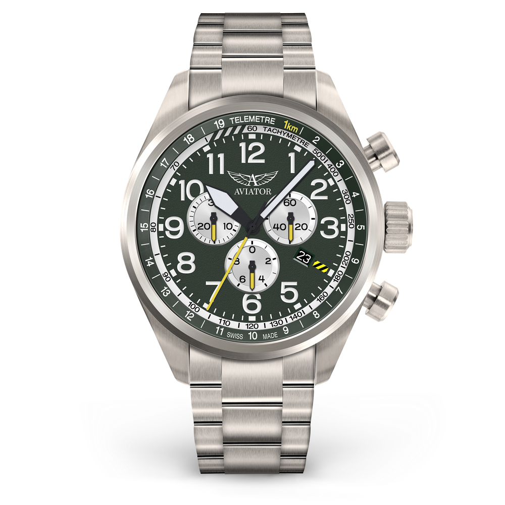 Чаcы кварцевые AVIATOR AIRACOBRA P45 CHRONO V.2.25.7.171.5 мужские