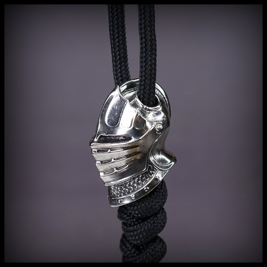 Темлячная бусина "Шлем Dark Souls" для ножей , мельхиор