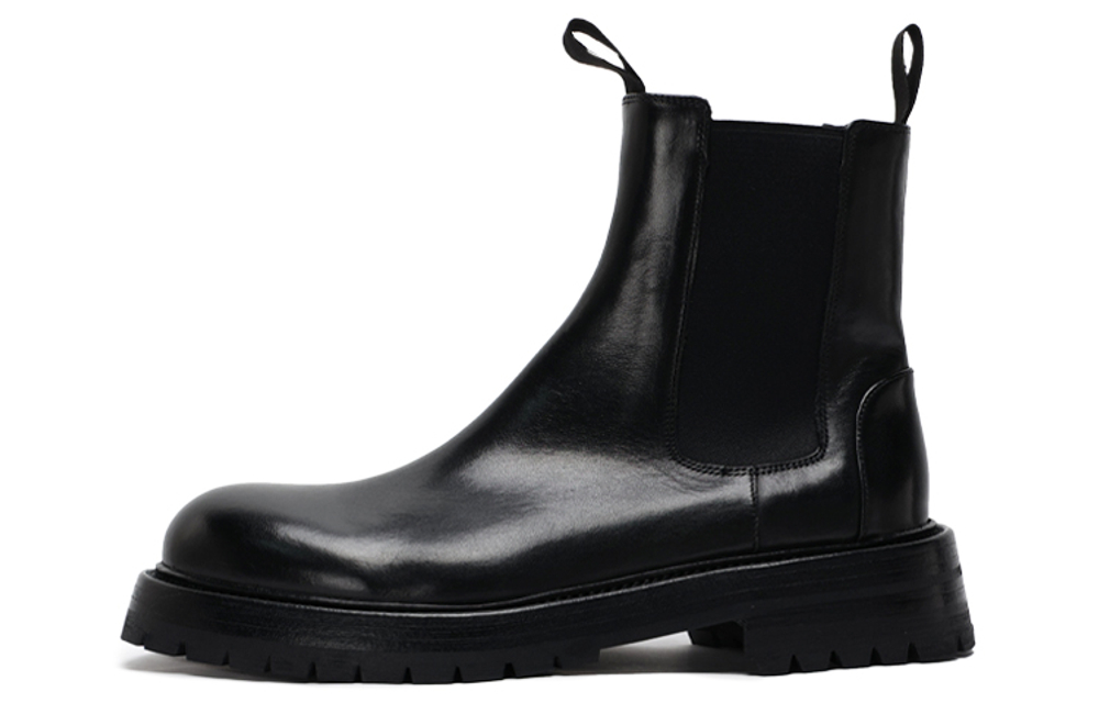 Viplander Top Grain Cow Leather Comfortable 16cm Chelsea Boots Men"s