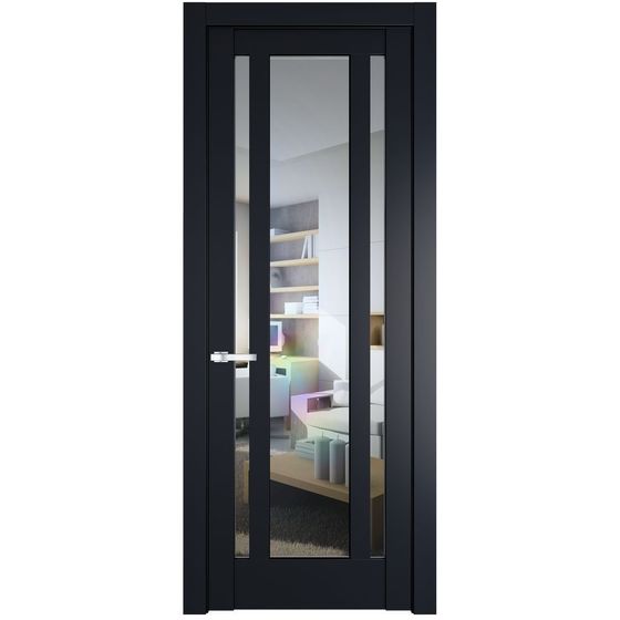 Межкомнатная дверь эмаль Profil Doors 3.5.2PM нэви блу остеклённая