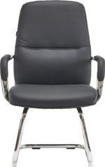 Кресло для посетителей Everprof Vesta CF Экокожа Черный