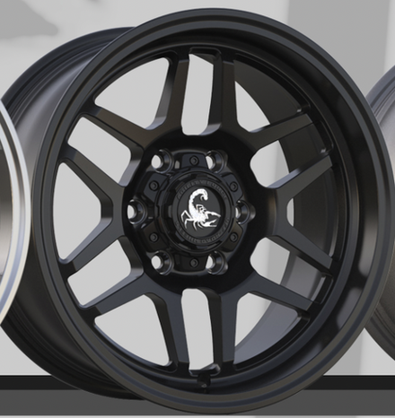 Диск колёсный кованый AGILITY FORCE UT760 R17 8,0 ET0 Matte Black