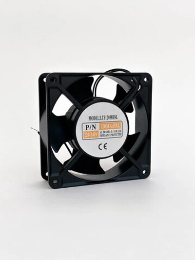 Вентилятор осевой компактный LTF12038HSL 220В 120х120х38 мм, уровень шума 45 Дб, 0.14А, мощность 26 Вт, производительность 153 м3/час, скорость вращения 2700 оборотов в минуту