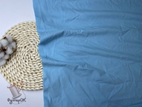 Кулирка с лайкрой с велюровым эффектом ГОЛУБАЯ