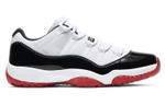 Jordan Air Jordan 11 retro low "concord breed" Shock Absorption Anti-slip Wear Low Help Retro Basketball Shoes Black Red