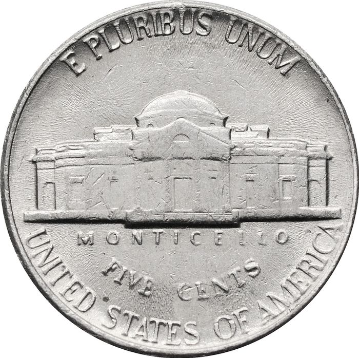 5 центов 1946-2003 США "Jefferson Nickel"