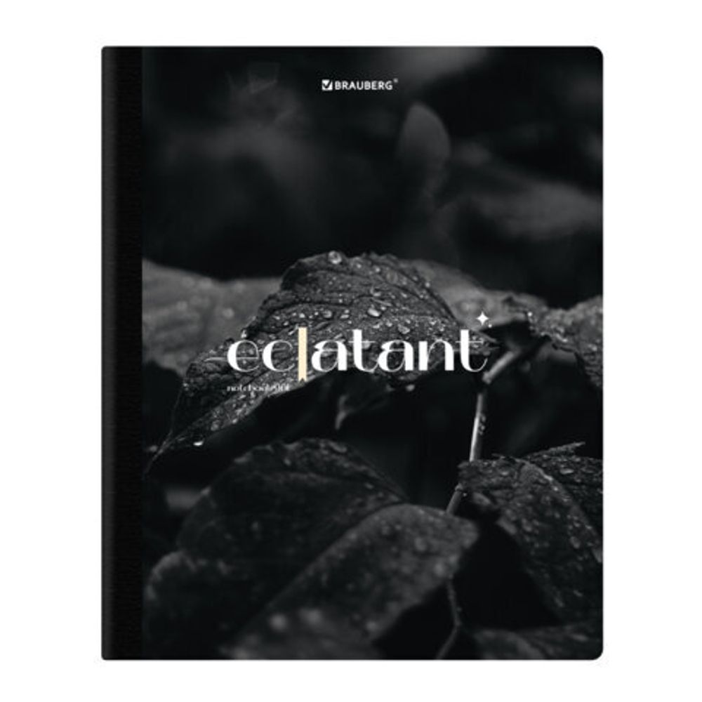 Тетрадь А5 96л. BRAUBERG на сшивке с корешком, клетка, обложка картон, Simplicity, 405288