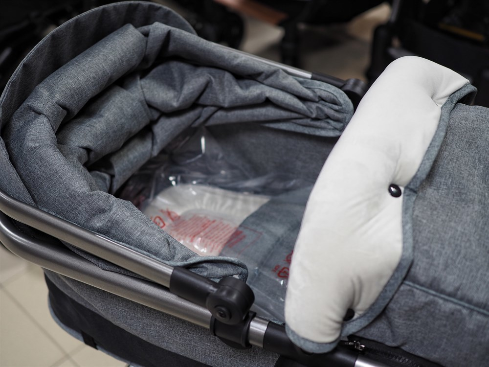 Коляска-трансформер 3в1 Luxmom 600G серый текстиль