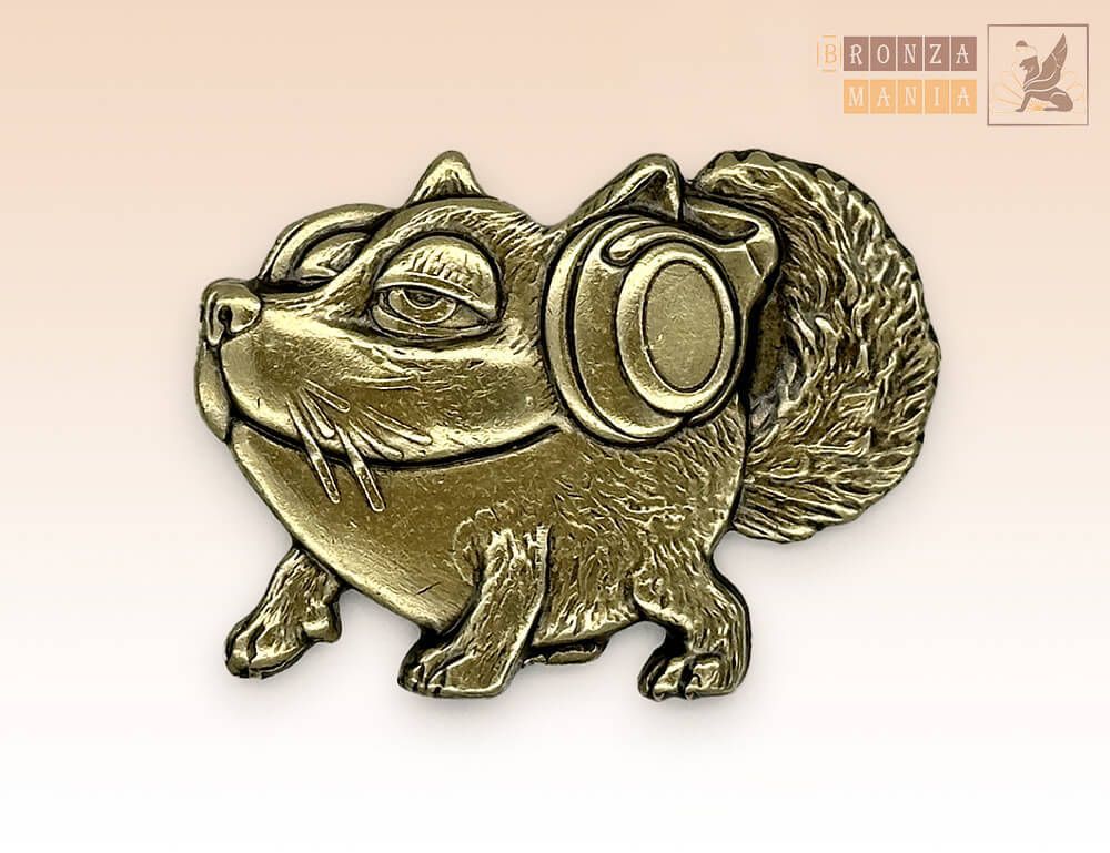 значок Лиса в наушниках