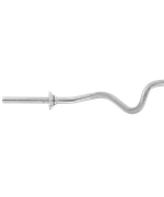 Гриф для штанги STARFIT BB-102 W-образный, d=25 мм, металлический, с металлическими замками, хром, 120 см