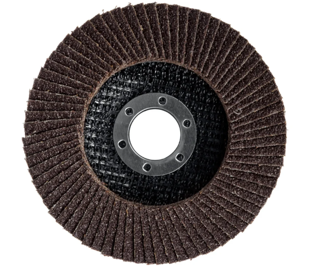 Круг шлифовальный лепестковый торцевой, тип КЛТ 1, P150, Ø125 х 22,2мм. TSUNAMI