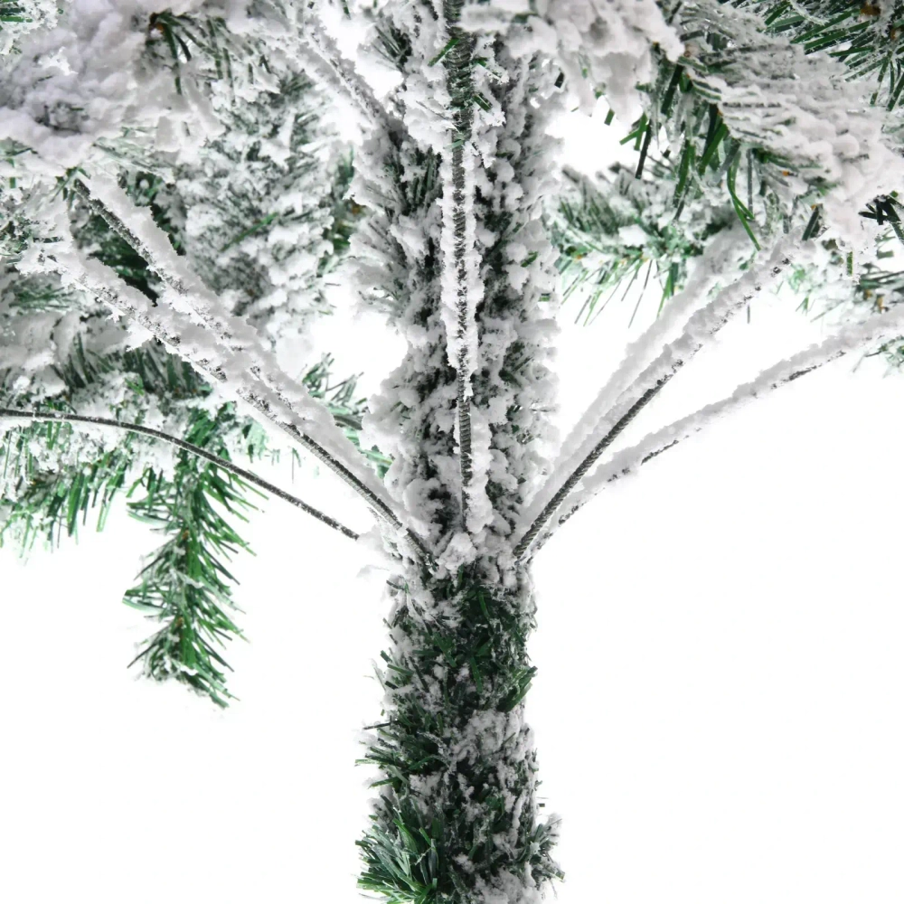 Ёлка «Камелия» 150 см, ПВХ с белым инеем (320 веток)