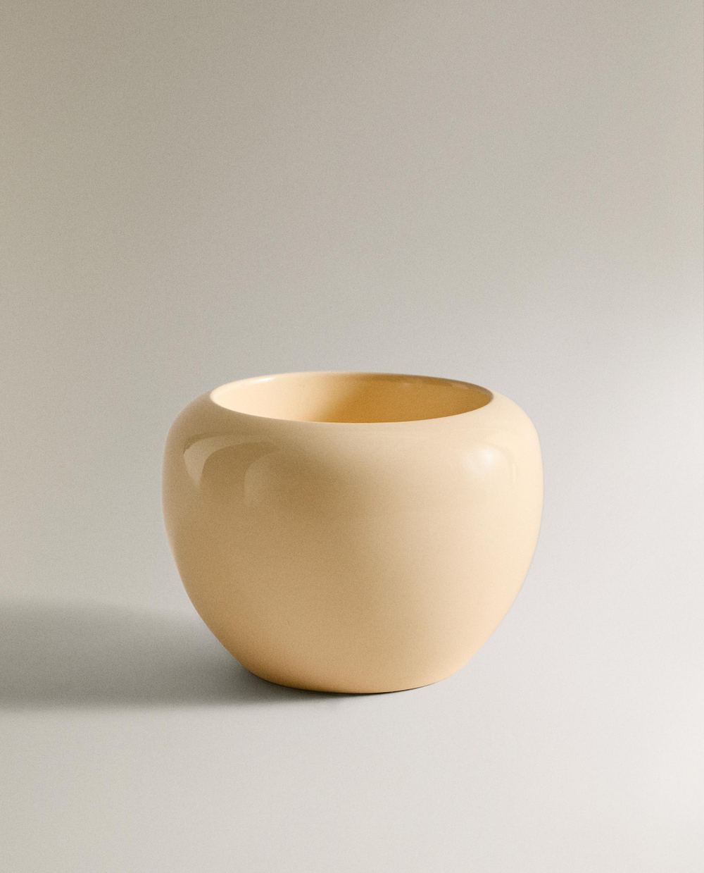 Zara Home Ваза из керамики, цвет бежевый, 13 см