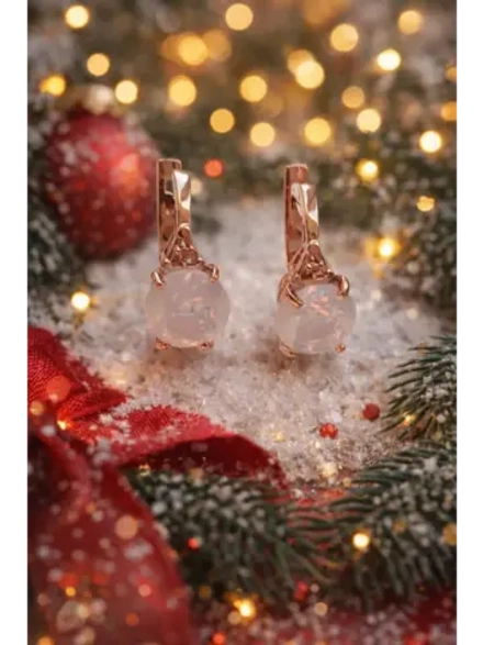 Серьги серебряные с опалом