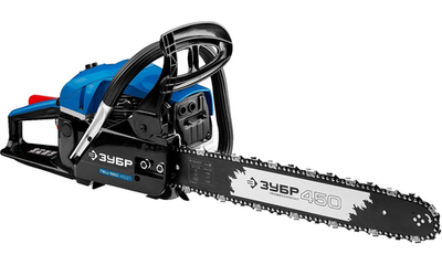ЗУБР 56 см3, 45 см, бензопила, Профессионал (ПБЦ-560 45ДП)
