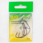 Крючок офсетный Fish Season Worm с большим ухом 3312 BN