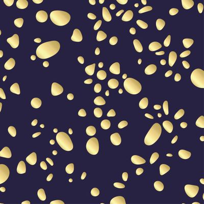 Капли золота на темно-синем