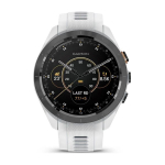 Умные часы Garmin Approach S70 (42 мм) с черным керамическим безелем и белым ремешком