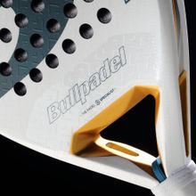 Ракетка для падела BULLPADEL Pearl 26, 493804, для профессионалов, карбон, бело-серый